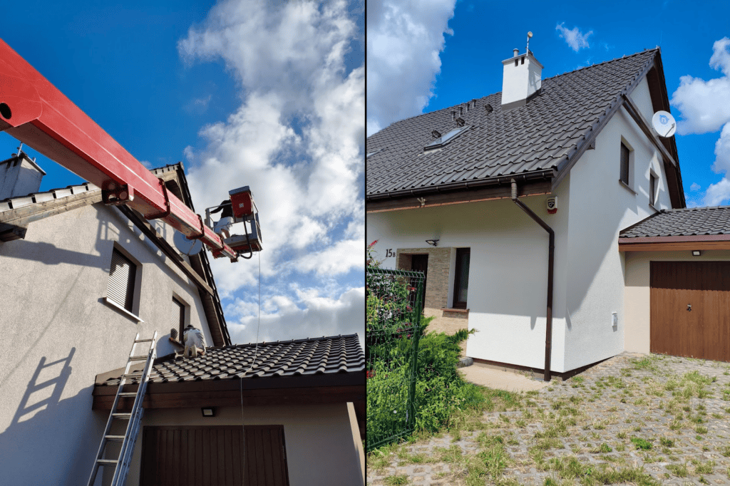 Odświeżenie elewacji i podbitki drewnianej – Tarnowo Podgórne